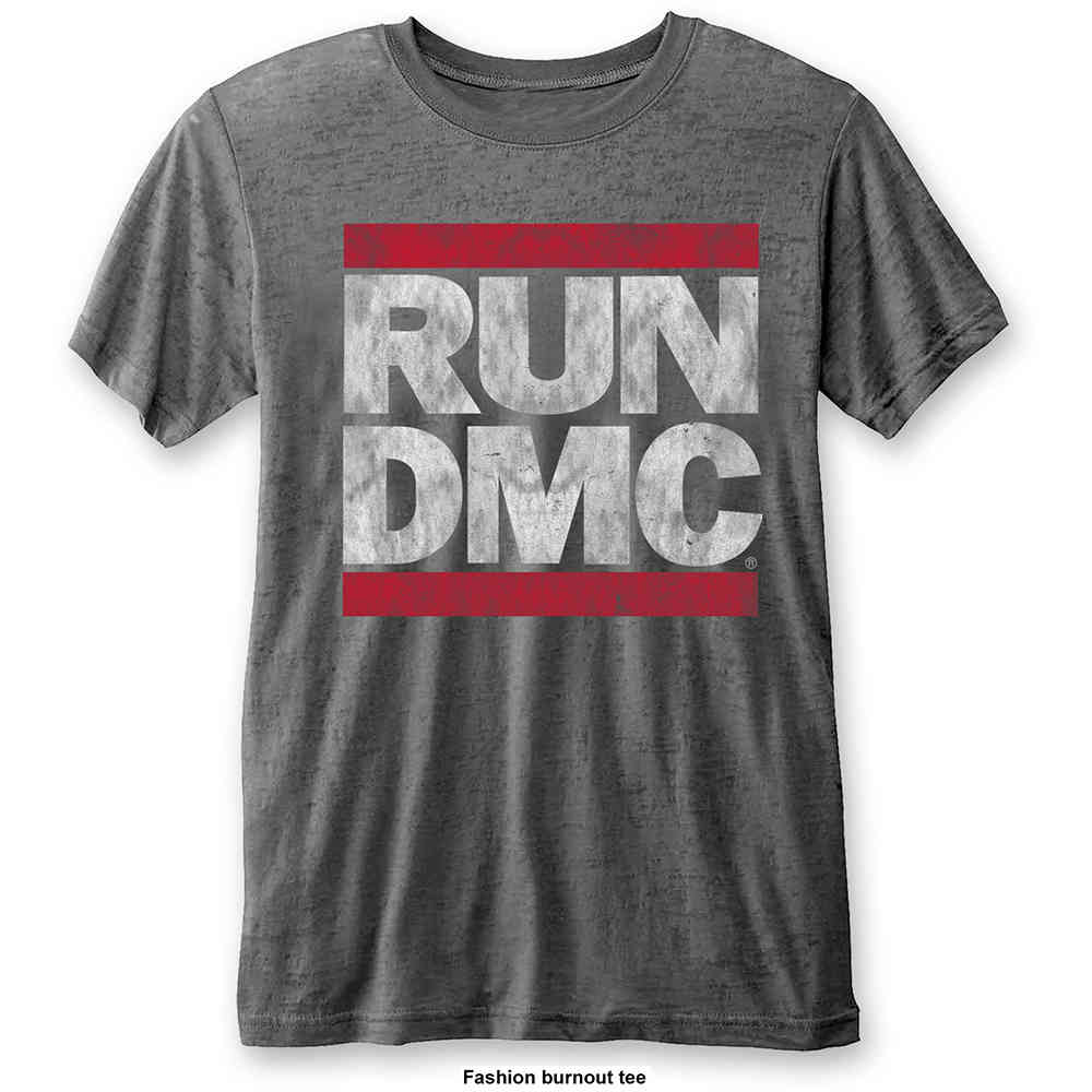 Run DMC - DMC Logo Heren Tshirt - Grijs